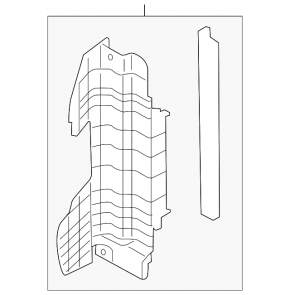 Deflector radiator dreapta Kia Forte 4d 14-16 Dorest nou original