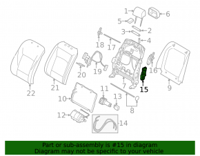Мотор регулировки наклона спинки пассажирского сиденья BMW X5 E70 07-13