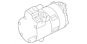 Компрессор кондиционера BMW 7 G11 G12 16-17 B58