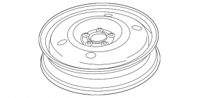 Запасное колесо докатка Ford Edge 15-18 R18