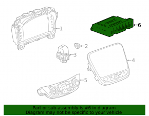 Body Control Module BCM Chevrolet Camaro 16-