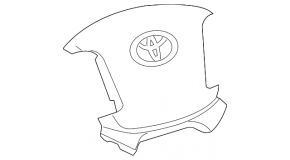 Подушка безопасности airbag в руль водительская Toyota Sequoia 08-09 корич