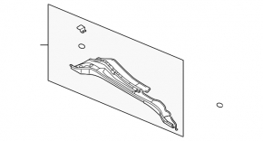 Placa de protecție metalică pentru ștergătoare Nissan Murano Z50 03-08
