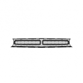 Решетка радиатора grill с обрамлением Dodge Challenger 15-23 рест черн, без эмблемы