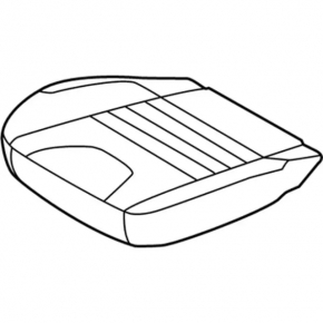 Водительское сидение Ford Escape MK3 13-15 без airbag, ткань черно-серое,под химч