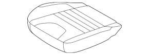 Водительское сидение Ford Escape MK3 13-15 без airbag, ткань черно-серое,под химч