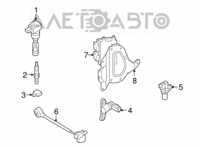 Блок ECU компьютер двигателя Mazda CX-7 06-08