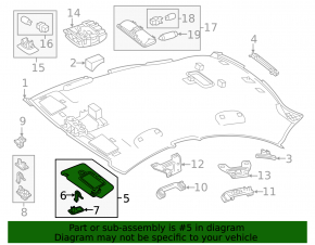 Козырек правый Mercedes CLA 14-14 черн