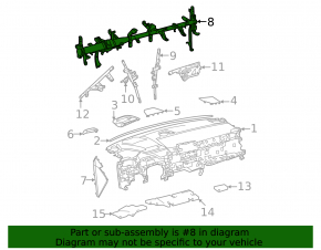 Труба подторпедная усиление Toyota Sienna 21-26