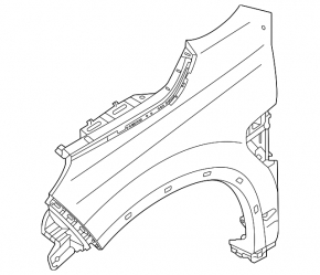 Aripă dreapta față Mitsubishi Outlander Sport ASX 20-26