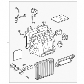 Печка в сборе Lexus IS200 IS300 99-05
