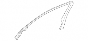 Рамка двери внутренняя передняя левая Mercedes C-class W205 15-21 черная
