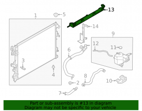 Deflector superior radiator Nissan Murano 25-26