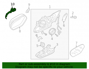 Поворотник зеркала левый Audi A6 C7 12-18