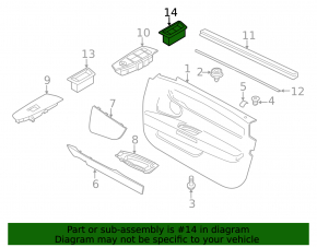 Кнопка блокировки крышки багажника BMW 5 G30 17-22