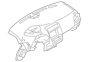Panoul frontal al torpedo-ului fără AIRBAG pentru Nissan Leaf 11-12 cu zgârieturi bej