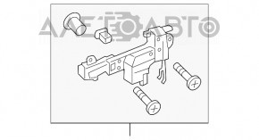 Механизм ручки двери задней левой Lexus RX350 RX450h 16-22