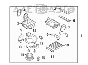HVAC CONTROL MODULE Subaru Outback 10-14