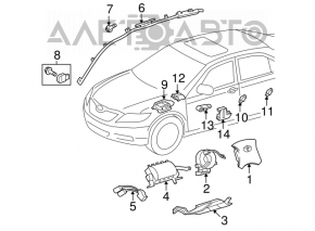 Модуль srs airbag компьютер подушек безопасности Toyota Venza 11-13