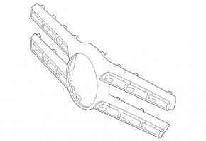 Накладка решетки радиатора grill Mercedes X167 GLS 450 580 20-23