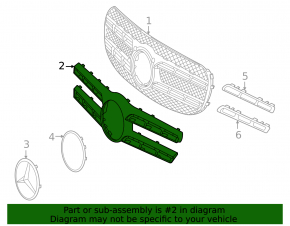Ornamente grilă Mercedes X167 GLS 450 580 20-23