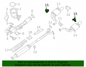 Кронштейн глушителя Nissan Altima 13-18 2.5