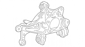 Capac spate dreapta Lexus ES300h ES350 19- FWD
