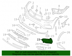 Решетка переднего бампера правая BMW X6 F16 15-19