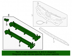 Deflectoare de radiator Subaru Crosstrek 24-26