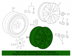 Диск колесный R18 5*112 VW Beetle 12-19 бордюрка