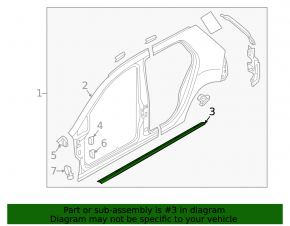 Порог левый VW Golf 15-21 5d