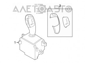 Шифтер КПП в сборе BMW 3 F30 12-18 царапины