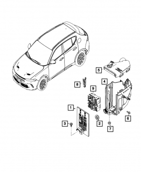 Корпус подкапотного блока предохранителей Jeep Compass 17-21
