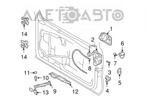 Замок двери багажника Lexus GX470 03-09
