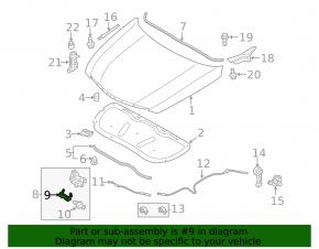Ornamente din plastic pentru încuietoarea capotei pentru Hyundai Sonata 11-15