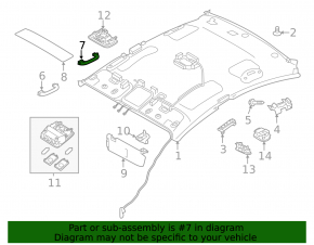 Ручка потолка левая Kia Forte 4d 14-18