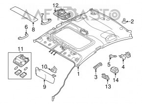 Ручка потолка левая Kia Forte 4d 14-18