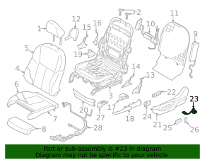 Кнопка управления поясничной подпорки Infiniti Q50 14-20