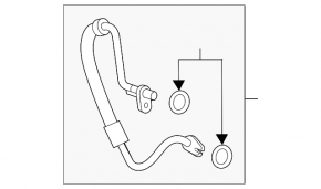Conductă de aer condiționat condensator-compresor Nissan Kicks 18-24