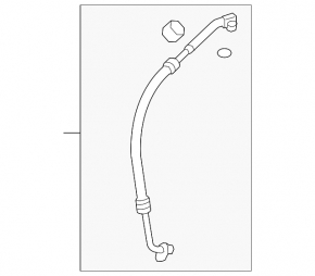 Трубка кондиционера компрессор-печка Mazda CX-9 16-21