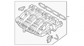 Коллектор впускной Audi Q5 80A 18-20 2.0т