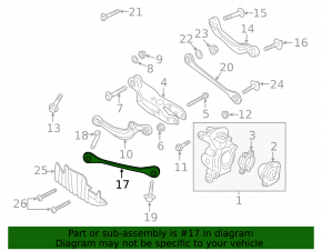 Levier transversal jos spate stanga fata Audi Q5 80A 18-24 aluminiu