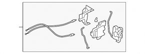 Замок двери передней правой Subaru Forester 08-10 SH