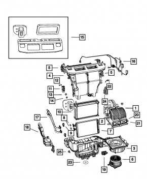 Испаритель Dodge Grand Caravan 11-20
