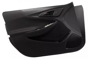 Обшивка двери карточка передняя левая Chevrolet Malibu 16-25 ткань черн