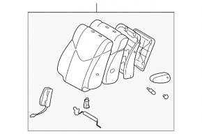 Scaun pasager Lexus RX300 98-03 fără airbag