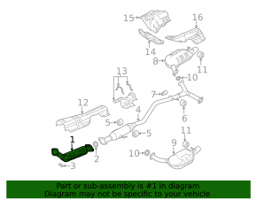 Приемная труба с катализатором Mazda6 03-08 2.3,с лямбдой