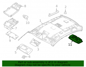 Плафон освещения задний Nissan Altima 19-24