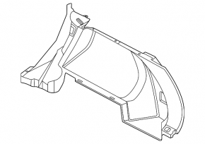 Ornamente arc dreapta Nissan Murano 25-26 gri închis