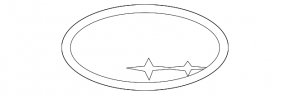 Emblema SUBARU pentru portiera portbagajului Subaru Outback 10-14